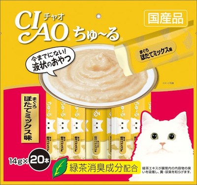 CIAO(チャオ) ちゅ～る マグロ・ホタテミックス味　20本