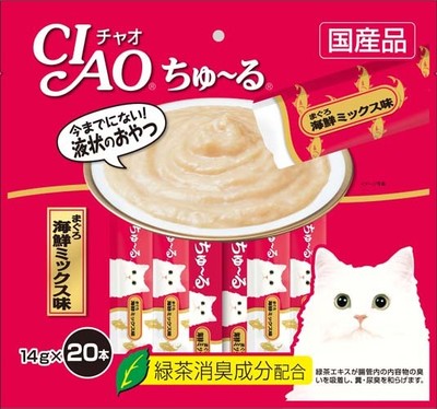 CIAO(チャオ) ちゅ～る マグロ海鮮ミックス味　20本