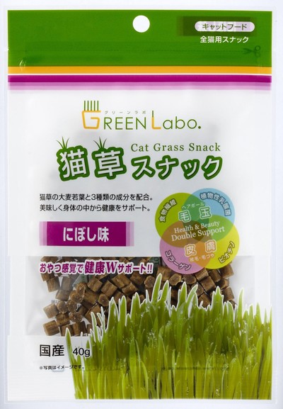 GreenLabo)猫草スナック　にぼし　40g