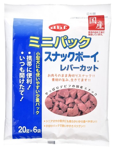 ミニパックスナックボーイレバーカット20g*6