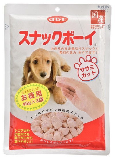 スナックボーイ　ササミカットお徳用 45g*3